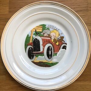 Set of 10 Ceranord France Semi Porcelain Months of the Year Dessert Plates AS IS